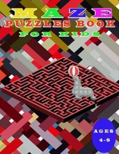 Maze Puzzles Book for Kids 4-8