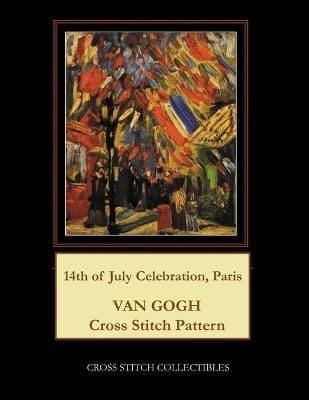14th of July Celebration, Paris: Van Gogh Cross Stitch Pattern
