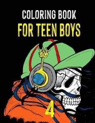 Coloring Book for Teen Boys 4: Varied Illustrations to Color for Fun and Relaxation