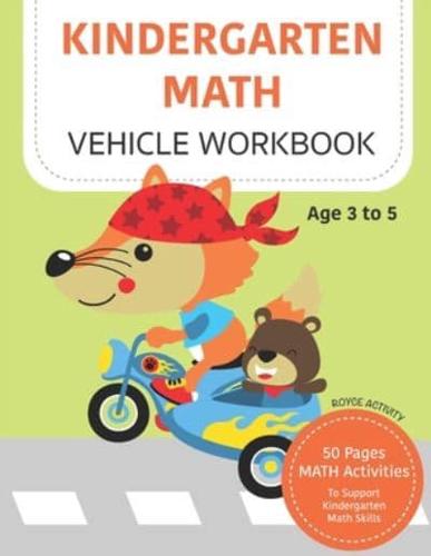MATH Kindergarten Vehicle Workbook