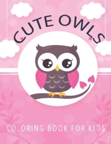 Cute Owls Coloring Book for Kids