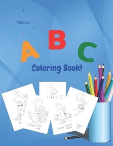 Animal ABC Coloring Book