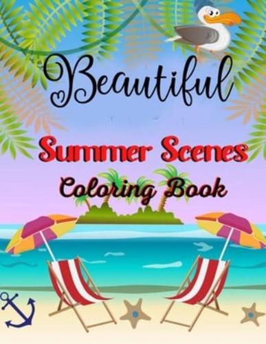 Beautiful Summer Scenes Coloring Book