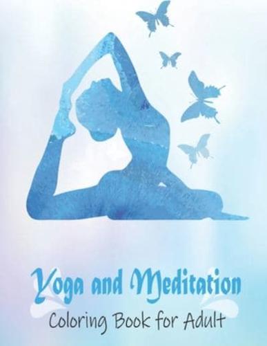 Yoga and Meditation Coloring Book for Adult