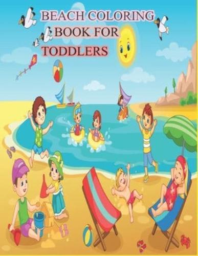 Beach Coloring Book for Toddlers