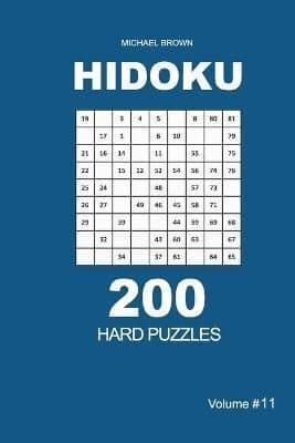 Hidoku - 200 Hard Puzzles 9X9 (Volume 11)