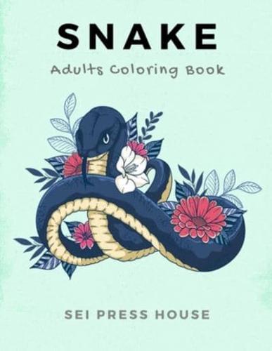 Snake Adults Coloring Book