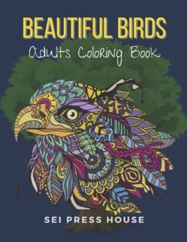 Beautiful Birds Adults Coloring Book