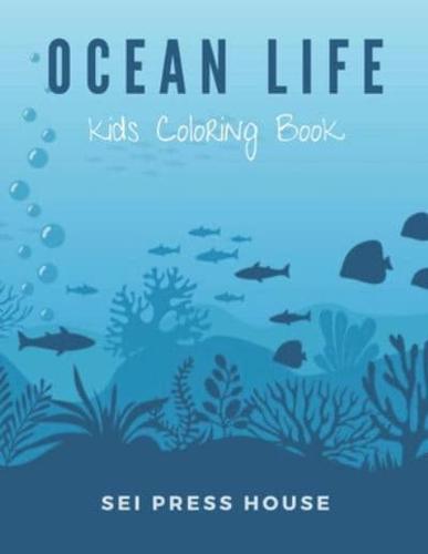 Ocean Life Kids Coloring Book