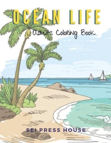 Ocean Life Adults Coloring Book