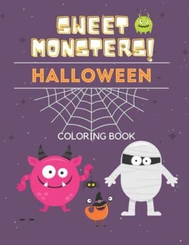 Sweet Monsters Halloween Coloring Book