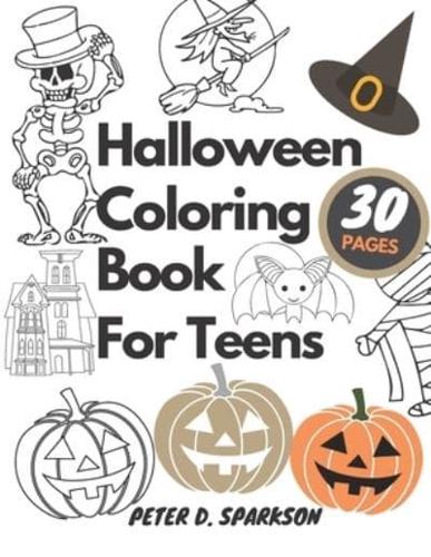 Halloween Coloring Book For Teens