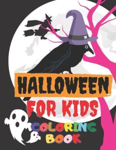 Halloween For Kids Coloring Book