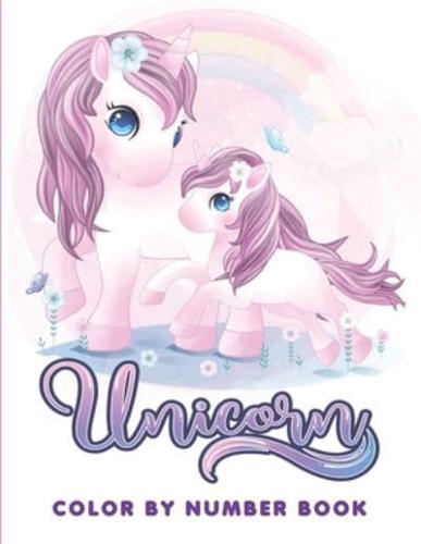 Color By Number Unicorn Book