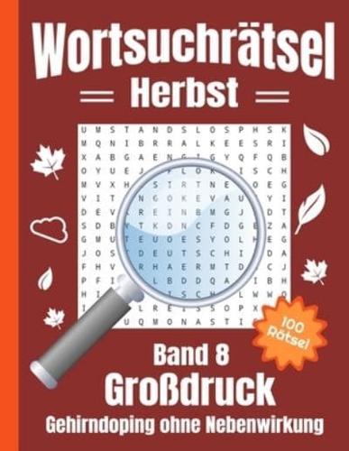 Wortsuchrätsel Großdruck - Herbst