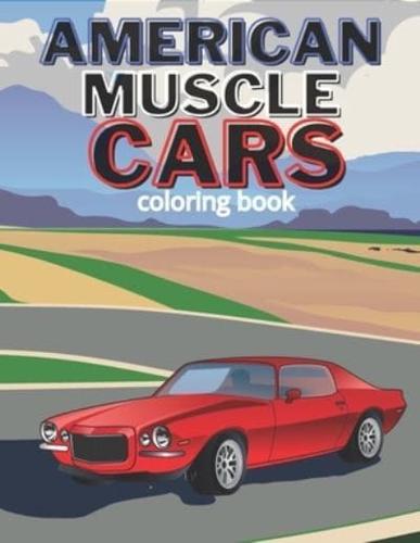 American Muscle Cars Coloring Book