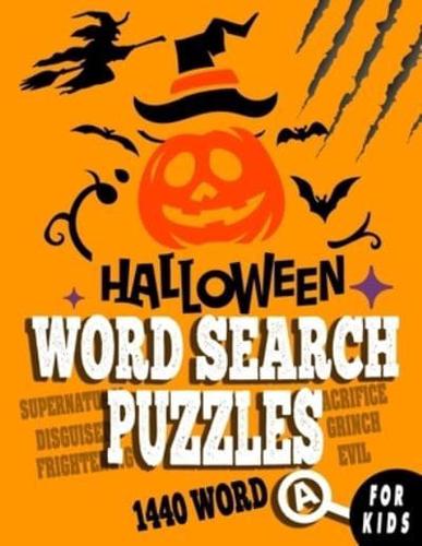 Halloween Word Search Puzzles for Kids