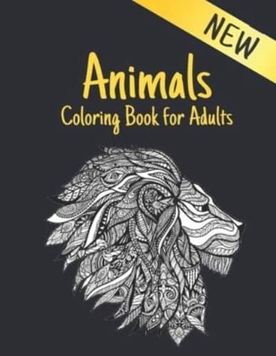 Coloring Book for Adults Animals
