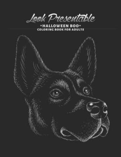 "HALLOWEEN BOO" Coloring Book for Adults