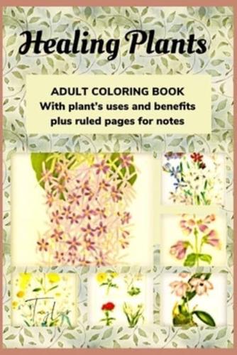 HEALING PLANTS Adult Coloring Book