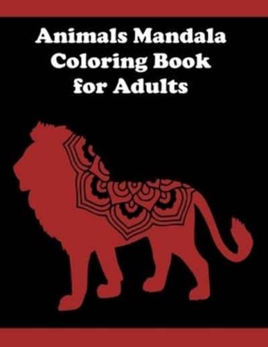 Animals Mandala Coloring Book For Adults