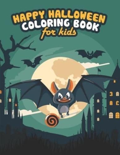 Happy Halloween Coloring Book for Kids