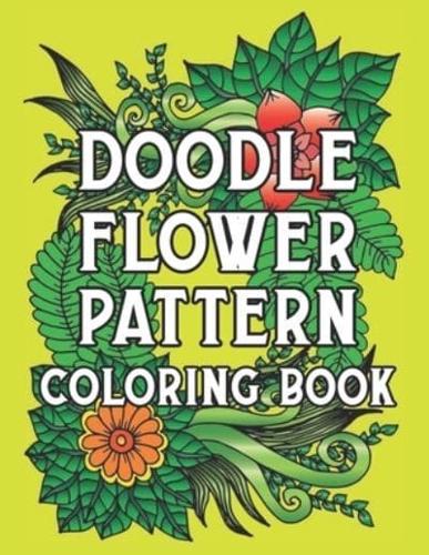 Doodle Flower Pattern Coloring Book