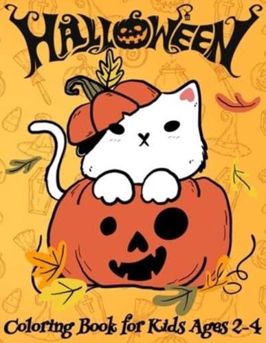 Halloween Coloring Book for Kids Ages 2-4: Spooky and Fun Coloring Book for Girls and Boys   Cute Designs of Monsters, Zombies, Witches, Pumpkins, Jack-o-Lanterns, Ghosts and More