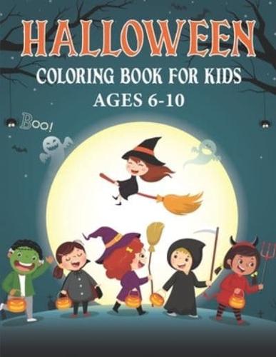 Halloween Coloring Book for Kids Ages 6-10