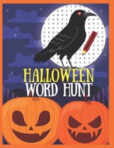 Halloween Word Hunt: 100 Large Print Puzzles For Adults