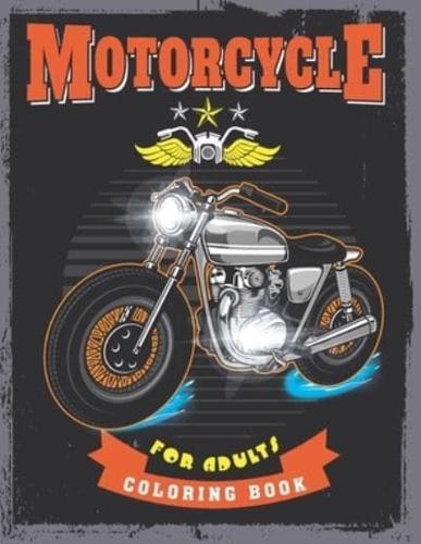 Motorcycle Coloring Book For Adults