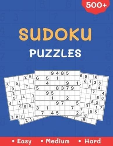 500+ Sudoku Puzzles: Easy to Hard   Sudoku Puzzle Book For Adults Large Print