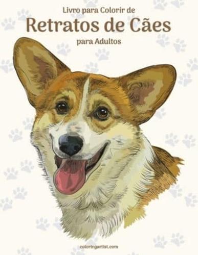 Livro para Colorir de Retratos de Cães para Adultos