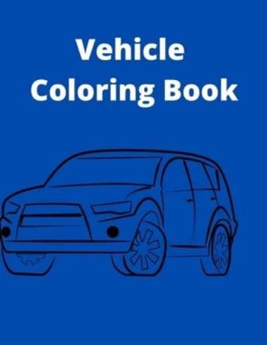 Vehicle Coloring Book
