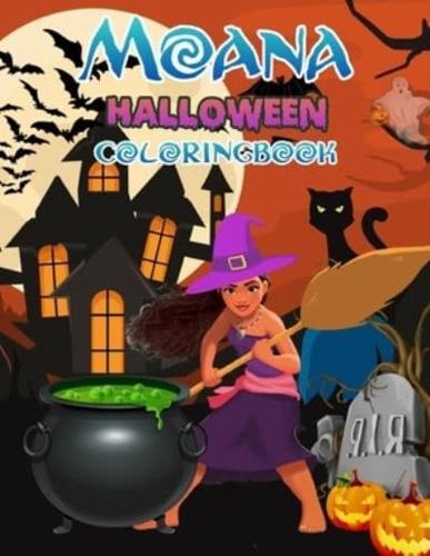 Moana Halloween Coloring Book