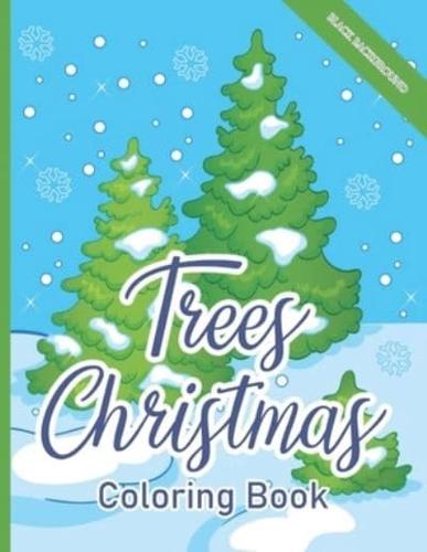 Trees Christmas Coloring Book