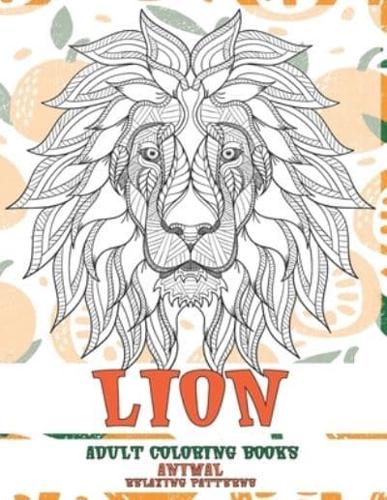 Adult Coloring Books Relaxing Patterns - Animal - Lion