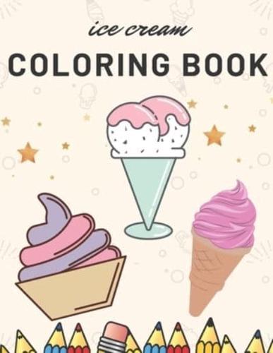 Ice Cream Coloring Book