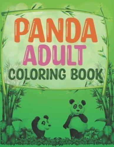 Panda Adult Coloring Book