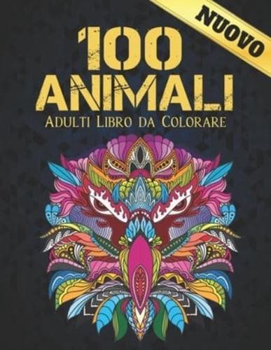 100 Animali Adulti Libro Da Colorare