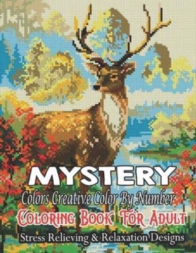 MyStery Colors Creative Color by Number Coloring Book For Adult