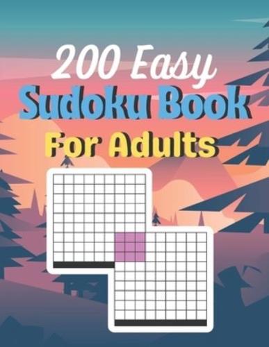 200 Easy Sudoku Book For Adults