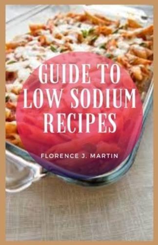 Guide to Low Sodium Recipes