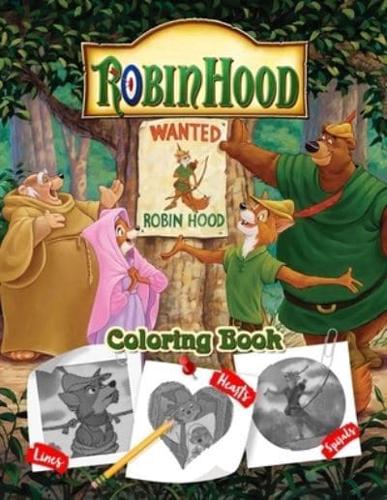 Robin Hood Lines Spirals Hearts Coloring Book