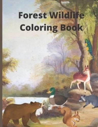 Forest Wildlife Coloring Book: Peaceful Nature Scenes