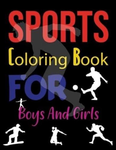 Sports Coloring Book For Boys And Girls