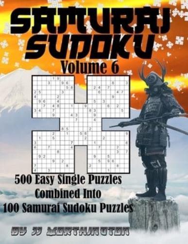 Sudoku Samurai Puzzles Large Print for Adults and Kids Very Easy and Easy Volume 6