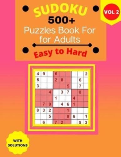 Sudoku Puzzle Book for Adults Easy to Hard