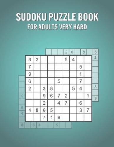 Sudoku Puzzle Book For Adults Very Hard
