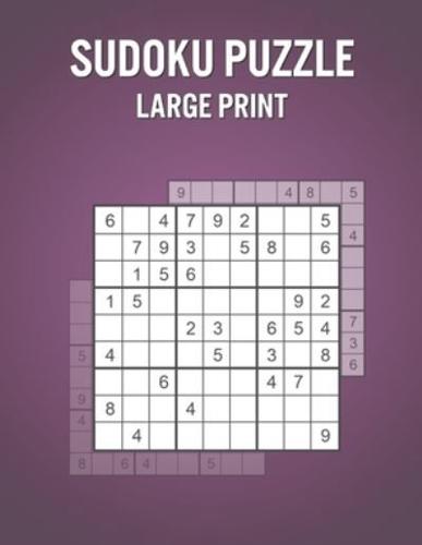 Sudoku Puzzle Large Print
